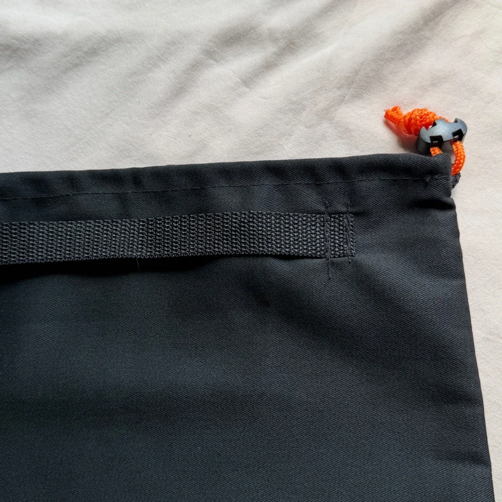 Stihl Black Mesh Drawstring Storage Bag Utility Accessory Pouch Orange Logo Tool